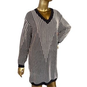 SKFK Knit Dress Black and White 100% Organic Cotton Size 6